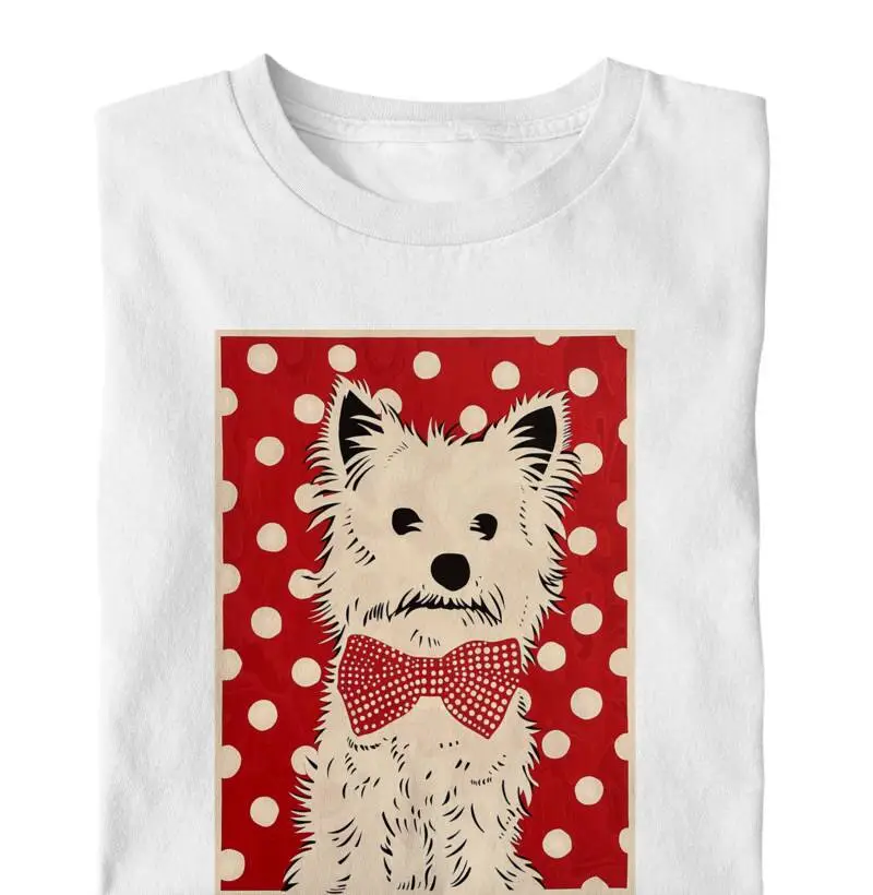 Polka Dot Tie Westie