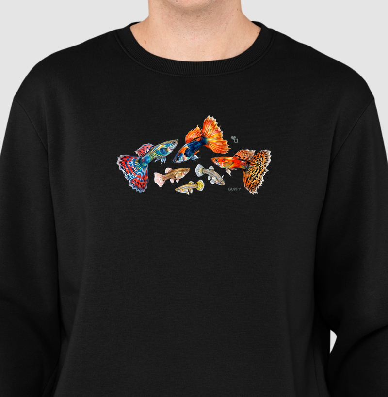Peixes - Guppy - Moletom Suéter
