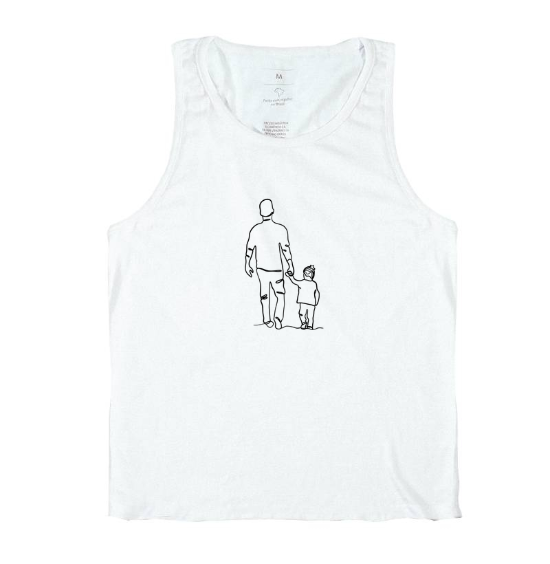 Camiseta Regata Pais e Filhos