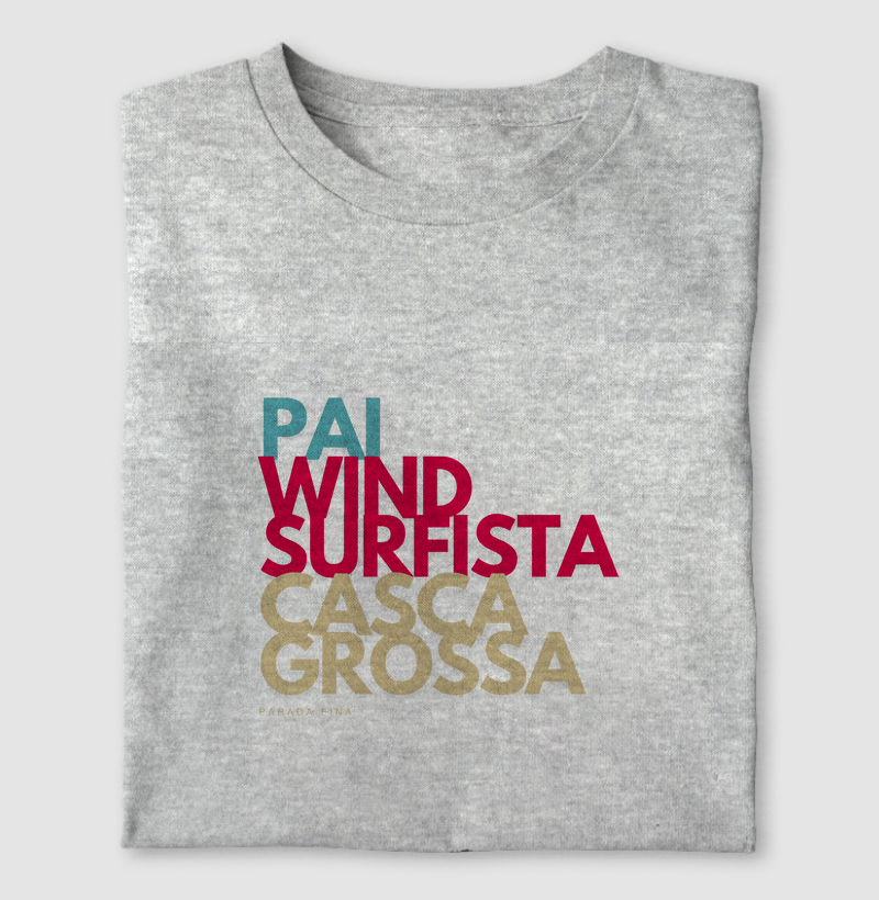 Pai Windsurfista Casca Grossa
