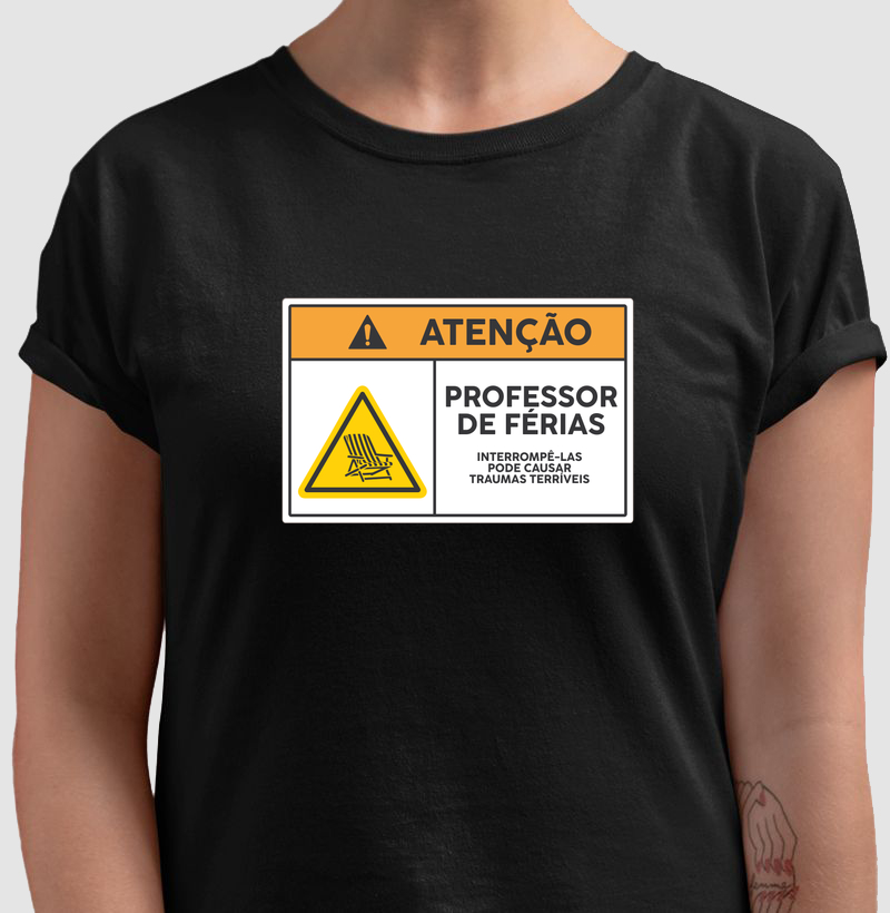 ATENÇÃO - Professora de férias
