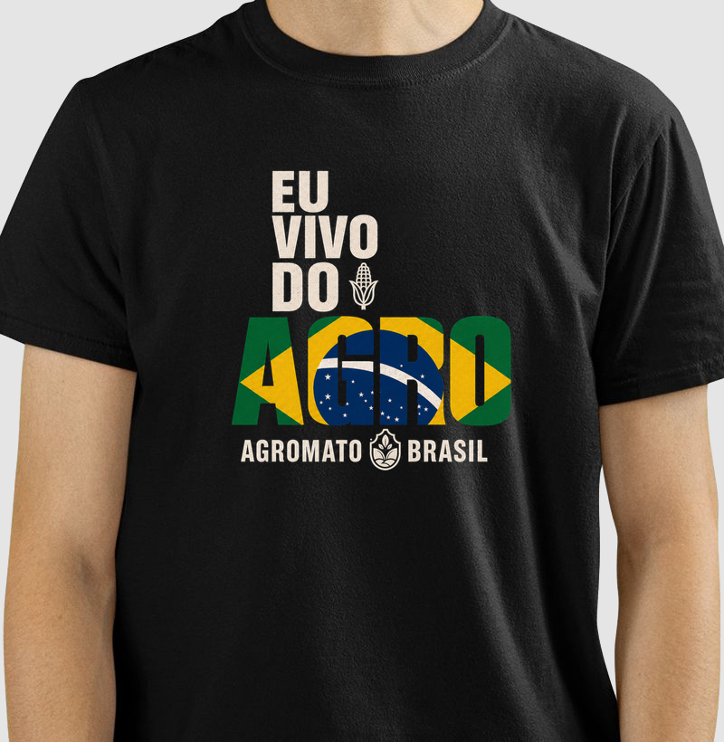 Camiseta Eu Vivo do Agro