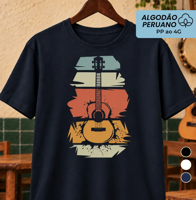 Cavaco Groove - Camiseta Algodão Peruano
