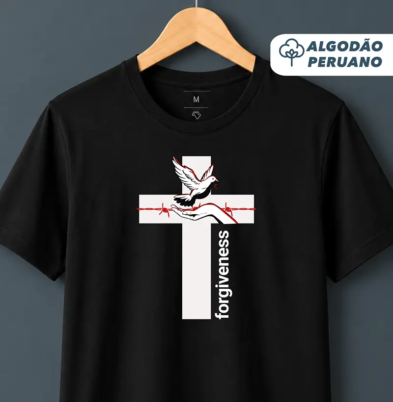 Camiseta Algodão Peruano Forgiveness - Camiseta Algodão Peruano