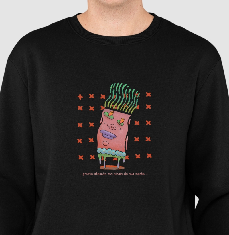 Sueter Slim Sinais da sua mente Que Quero