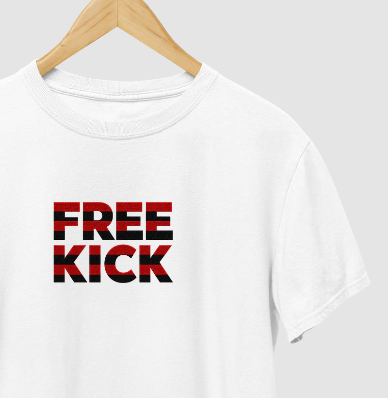 CAMISETA FREE KICK RUBRO NEGRO RJ
