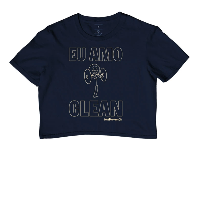 Cropped Eu Amo Clean