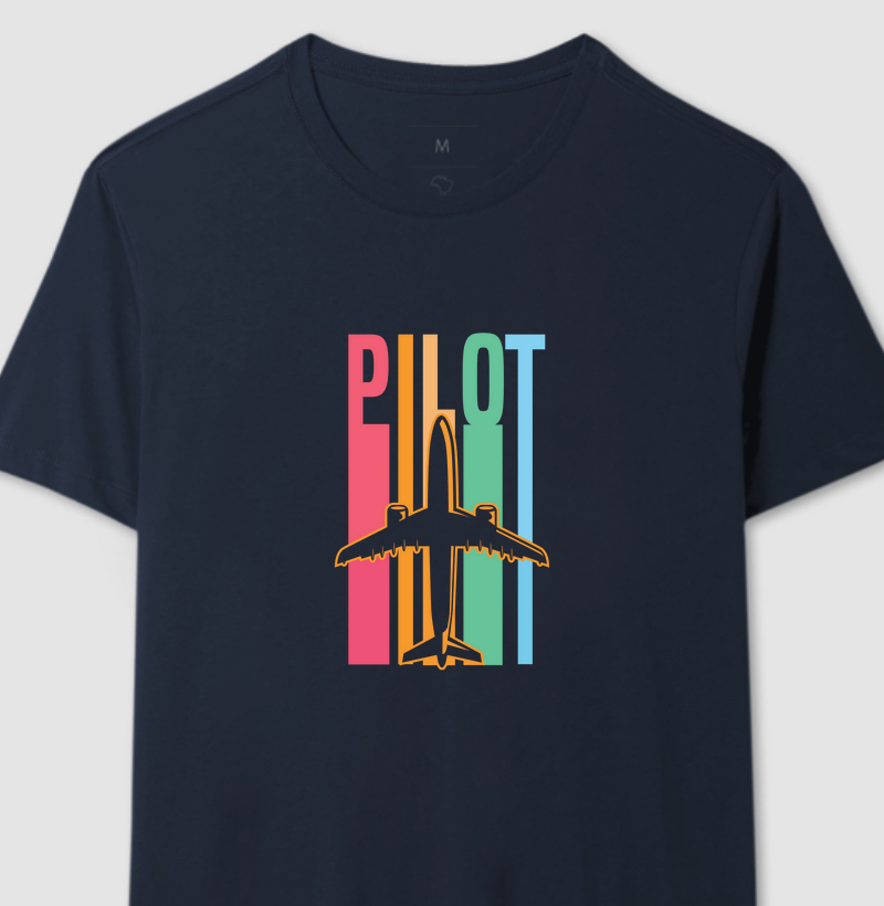 Camiseta Piloto retrô