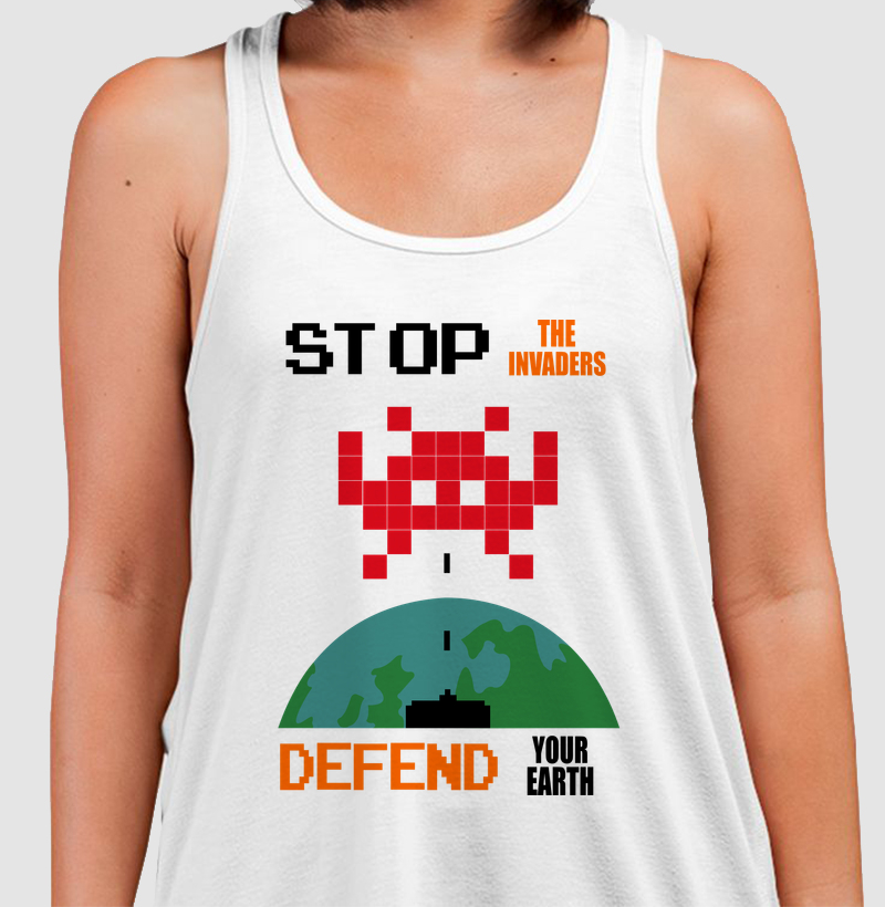 STOP THE INVADERS – Think Tee