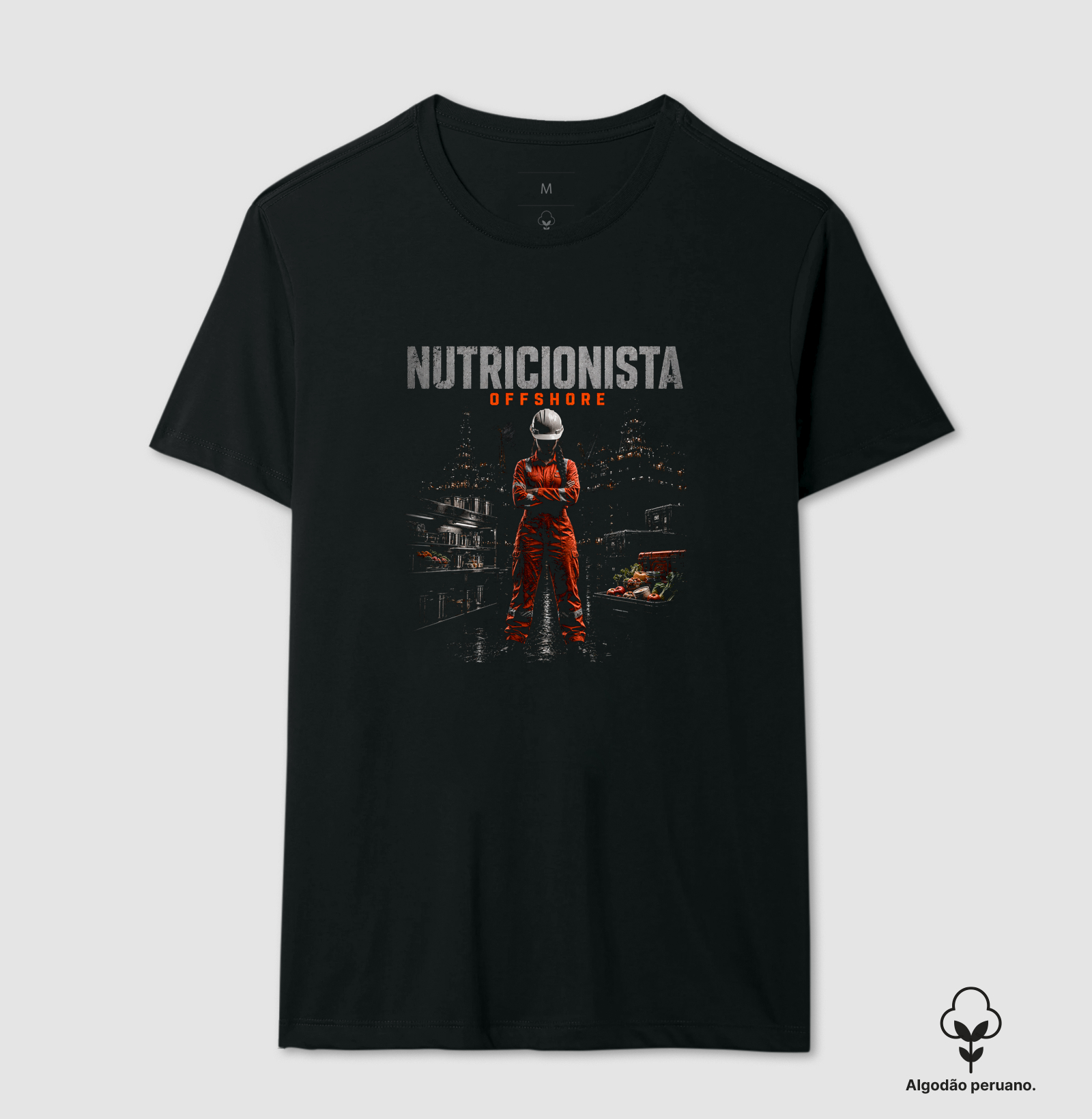 Nutricionista Offshore Hero - Camiseta Algodão Peruano