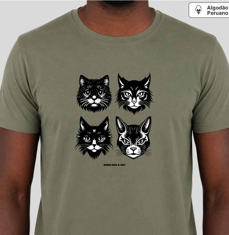 Quatro caras de gato