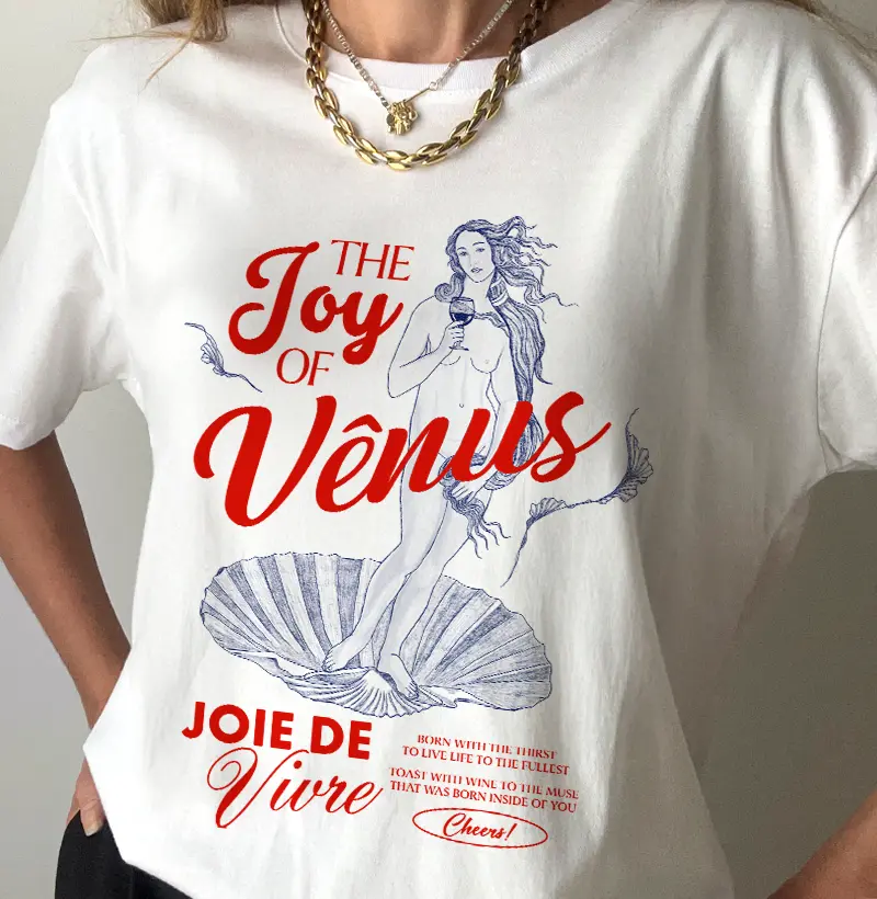 Camiseta Vinho - The Joy of Vênus