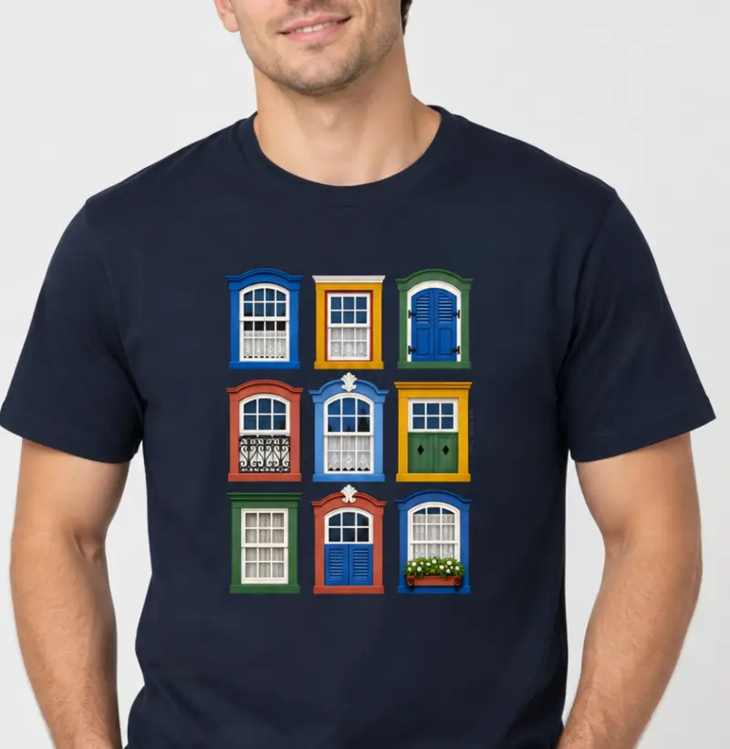Janelas de Minas - Algodão Peruano - Camiseta Algodão Peruano