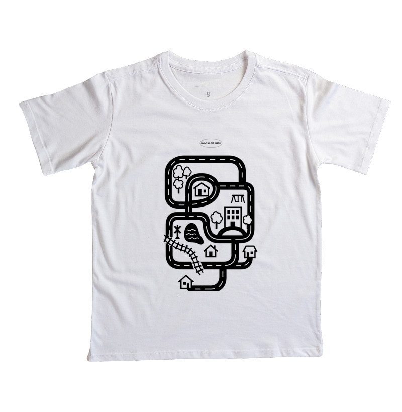 Camiseta pista de criança brincar