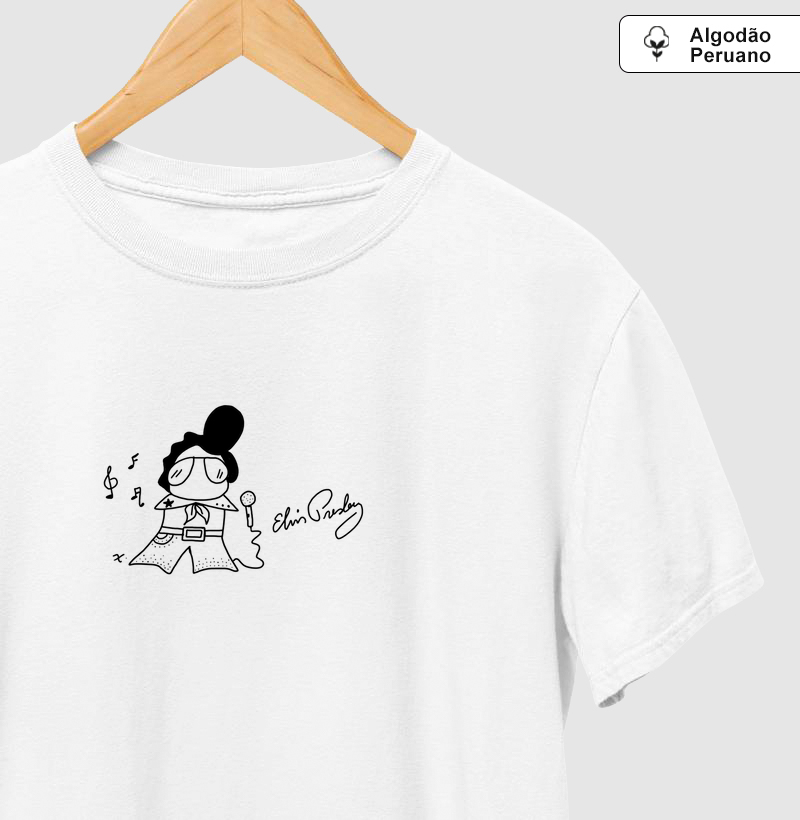 T- Shirt Algodão Peruano Elvis Presley