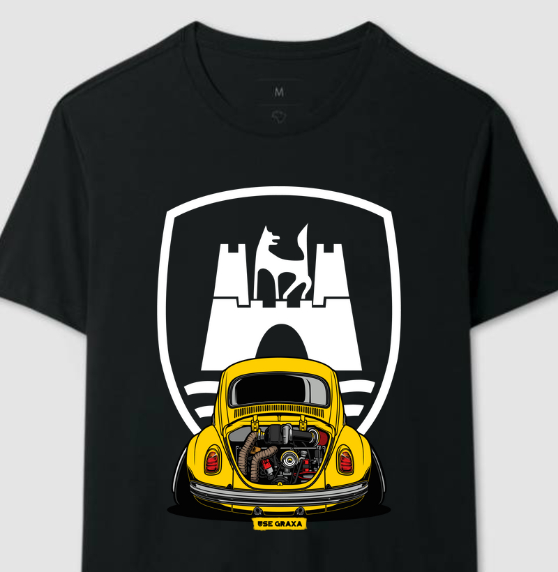 Wolfsburg VW Fusca Amarelo