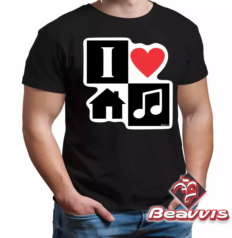 Camisa I Love House Music BVS c/24