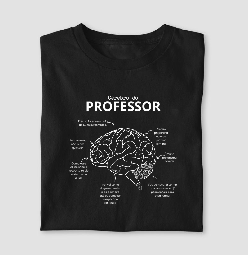 Camiseta Cérebro do Professor 