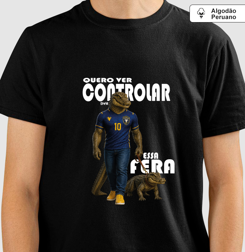 Especial Dia dos Pais (pet) - Camiseta Quero Ver Controlar Essa Fera