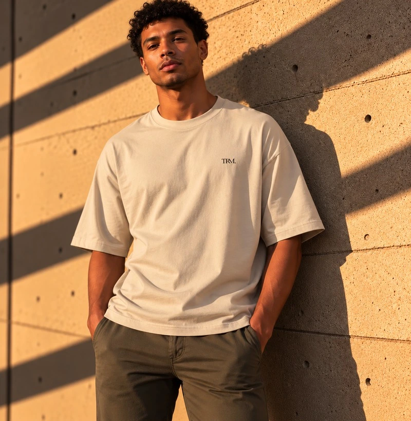 TRM Timeless Oversized Sand - Camiseta Oversized