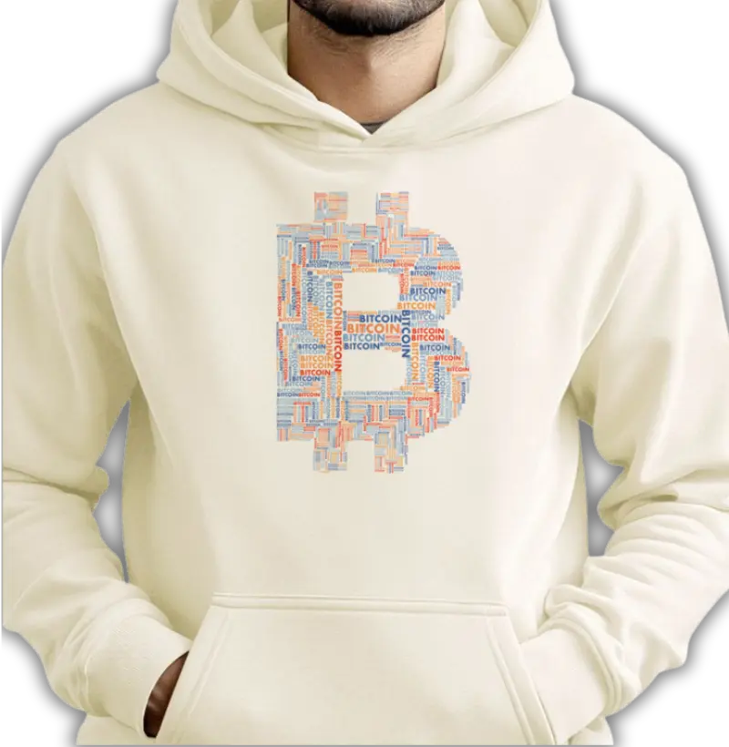 Moletom Bitcoin Tipografia