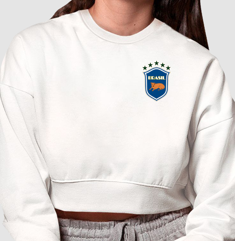 Cropped Moletom Craque de Rua