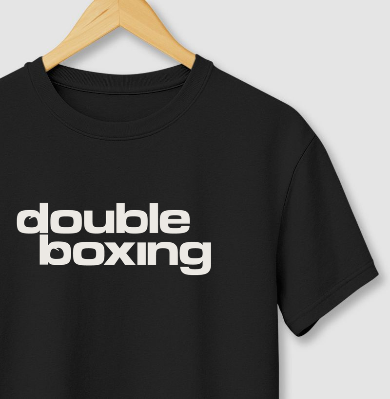 Logo Double Boxing - Preta