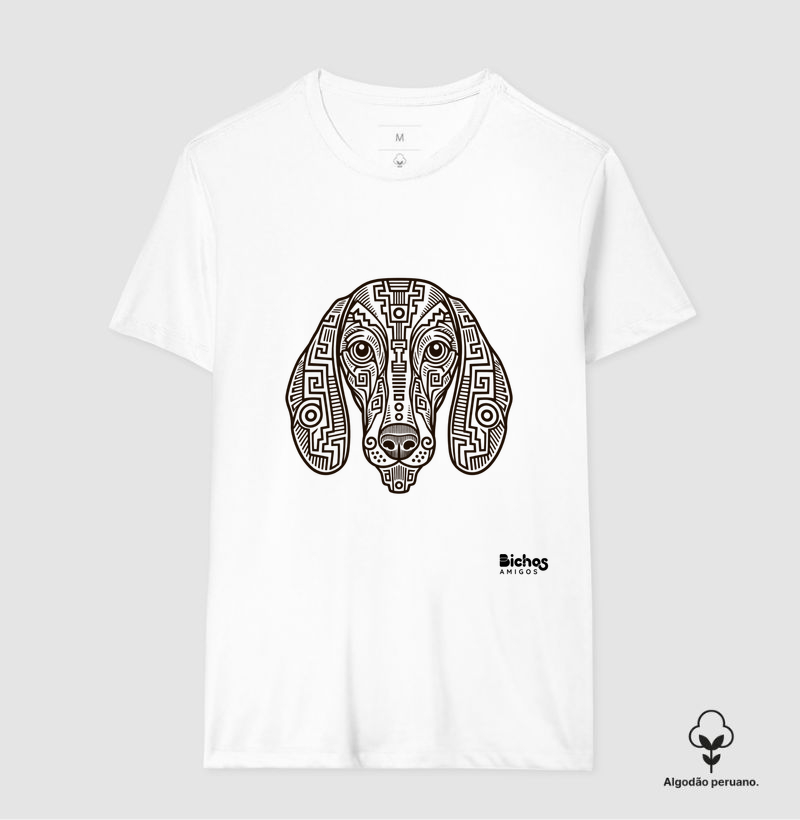 Dachshund Inca - Camiseta Algodão Peruano
