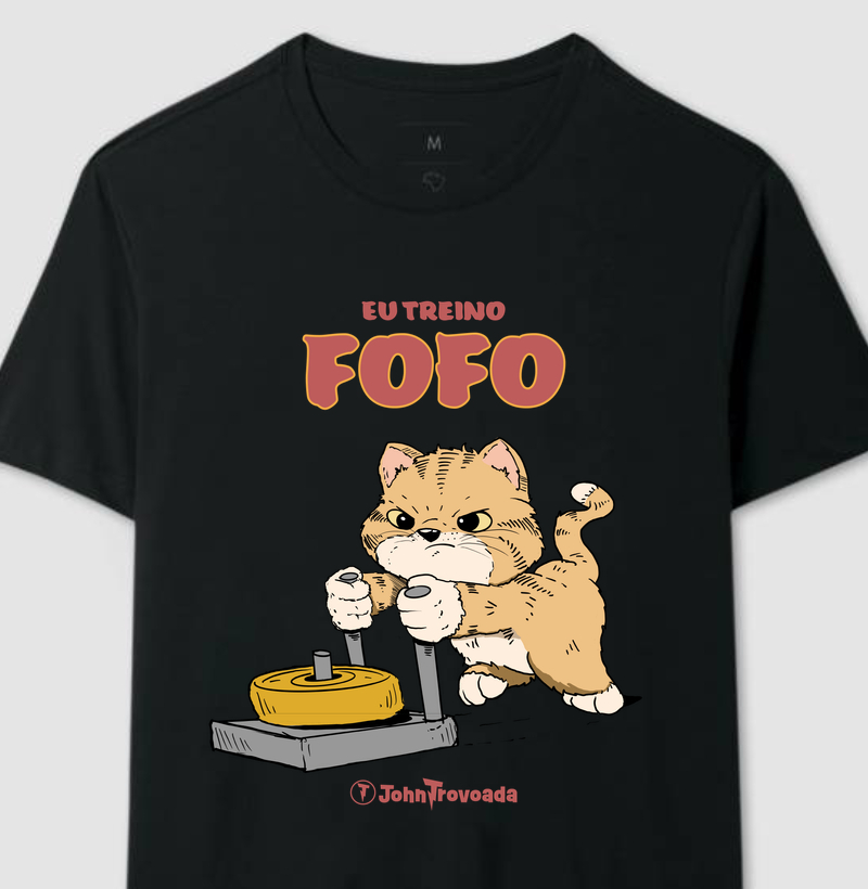 Gato Eu treino fofo 