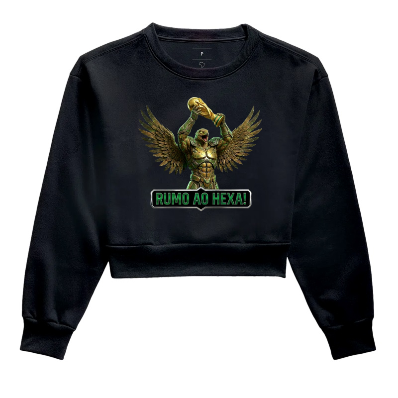 Cropped Moletom Brasil - HEXA