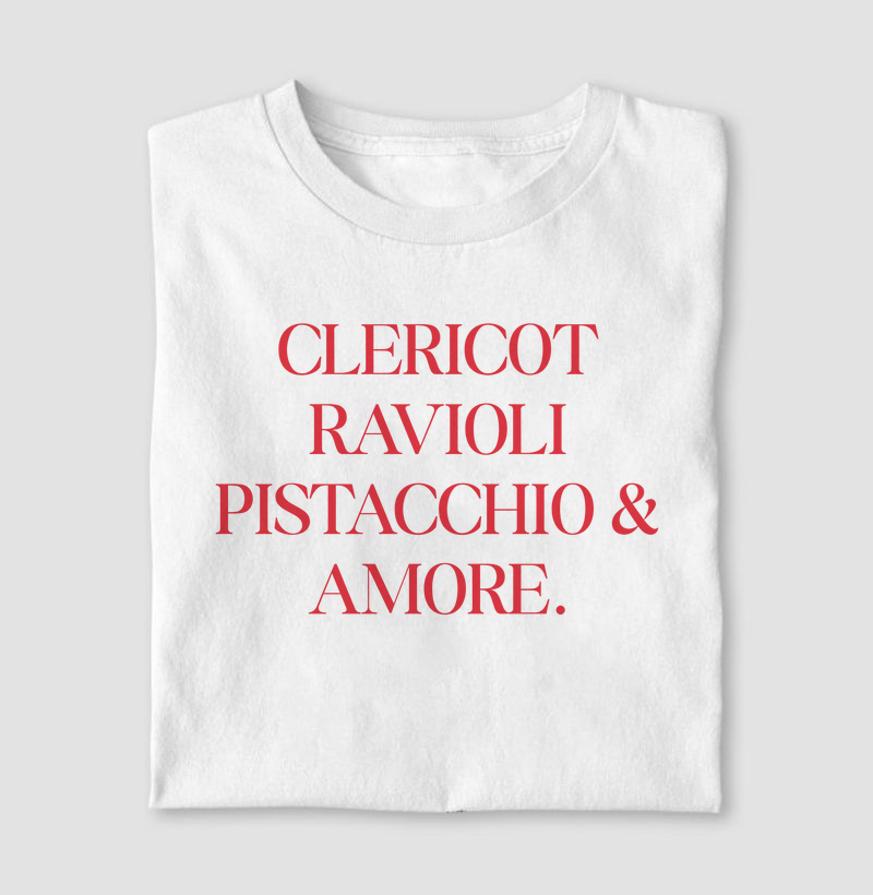 Clericot, Ravioli, Pistacchio & Amore