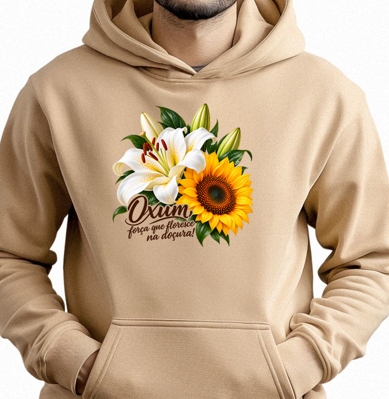 Oxum, força que floresce na doçura! - Hoodie Moletom