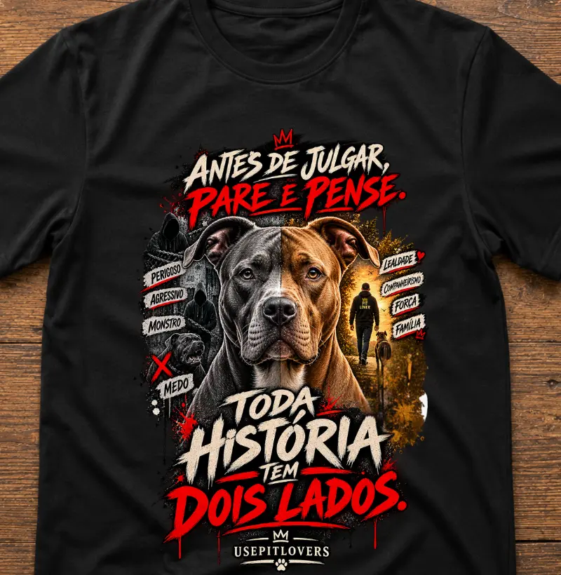 ANTES DE JULGAR, PARE E PENSE. TODA HISTÓRIA TEM DOIS LADOS.