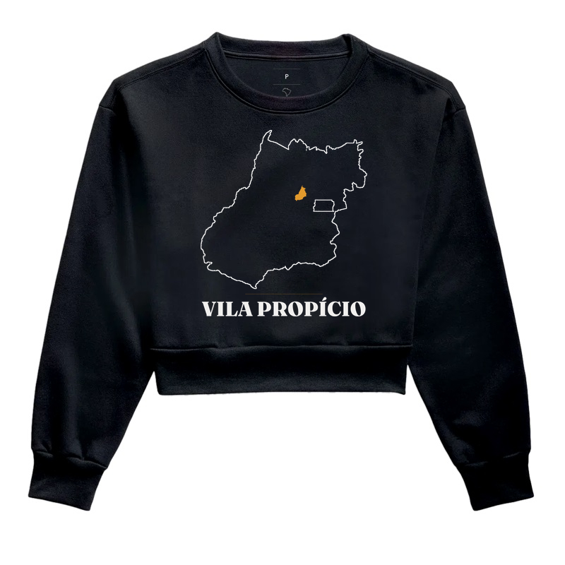 Vila Propício | Traço GO - Cropped Moletom