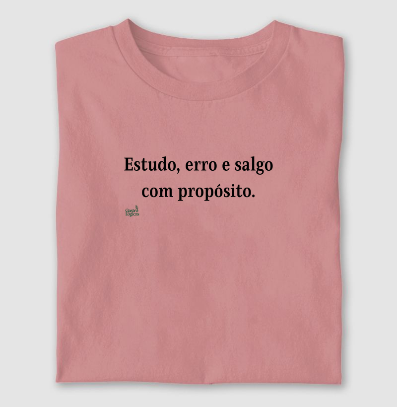 Estudo, erro e salgo