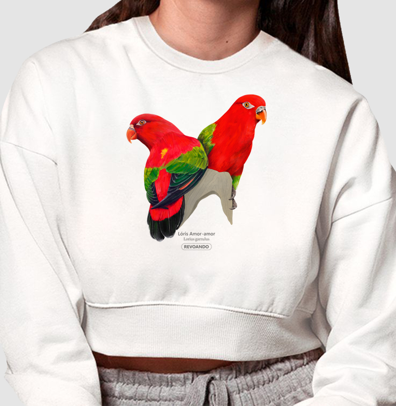 Love Friends - Loris Amor-amor - Moletom Cropped