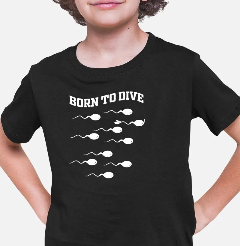 Camisa Infantil Born to Dive
