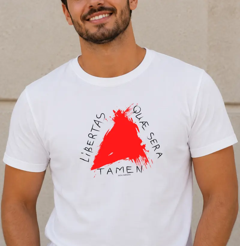 Camiseta Bandeira de Minas Gerais Estilizada | Orgulho de Ser Mineiro