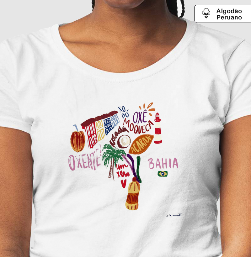 Camiseta Algodão Peruano Alma Baiana