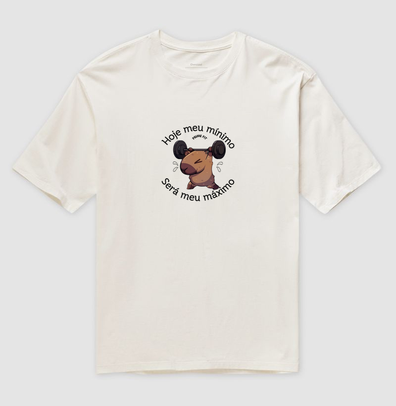 Camiseta Oversized- personaloizada capivara raivosa