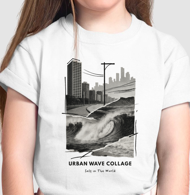 URBAN WAVE COLLAGE - Camiseta Infantil