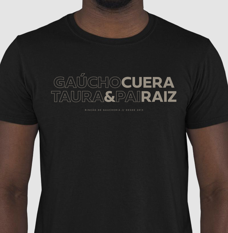 Camiseta Gaúcho Cuera, Taura & Pai Raiz