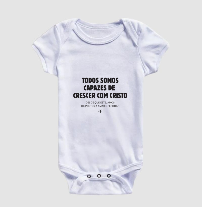Todos somos capazes de crescer com Cristo - Body Infantil