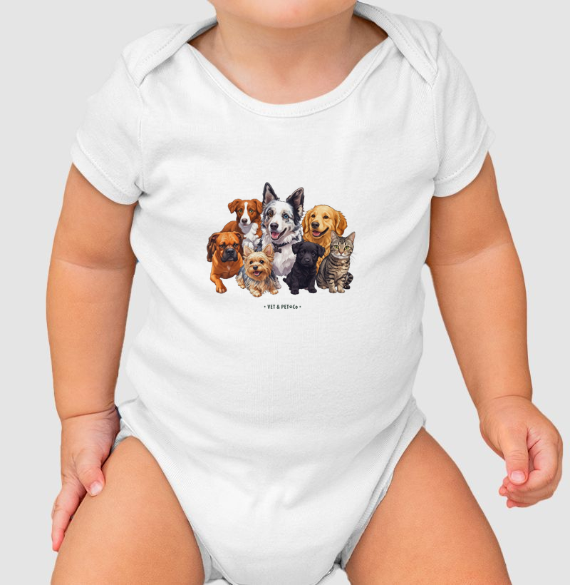 Cachorros e gato