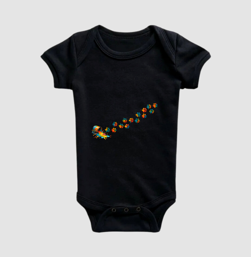 Pegadas Com Tinta - Body Infantil