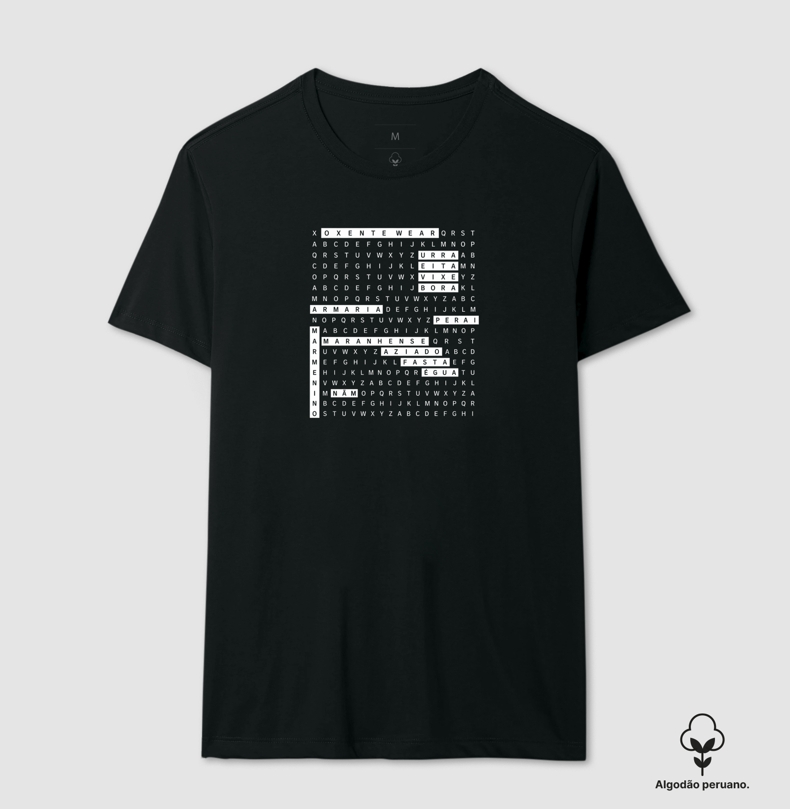 Camiseta caça-palavras Maranhense | OxenteWear