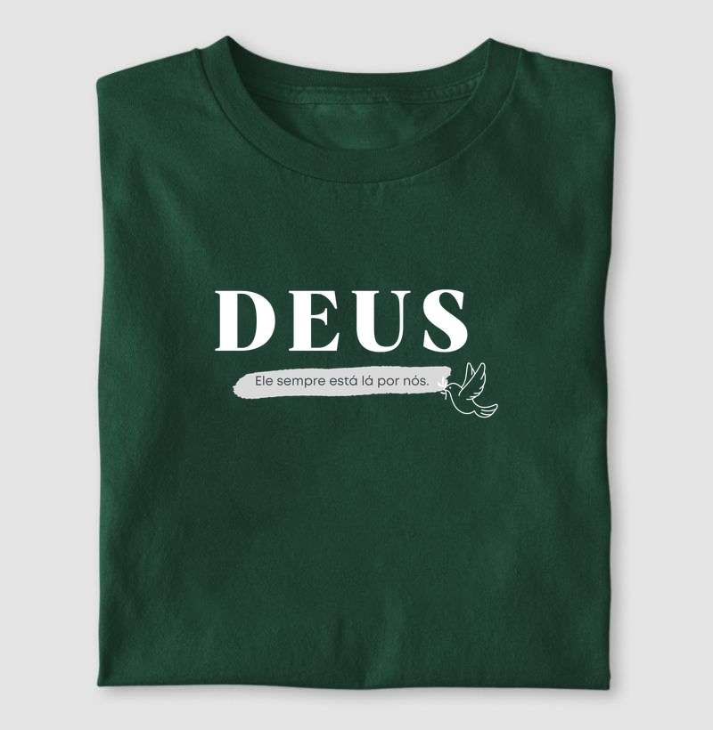 Deus, ele sempre está la por nós - cores escuras