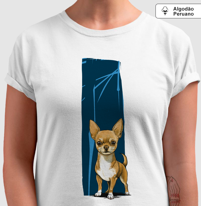 Camiseta algodão Peruano Chihuahua