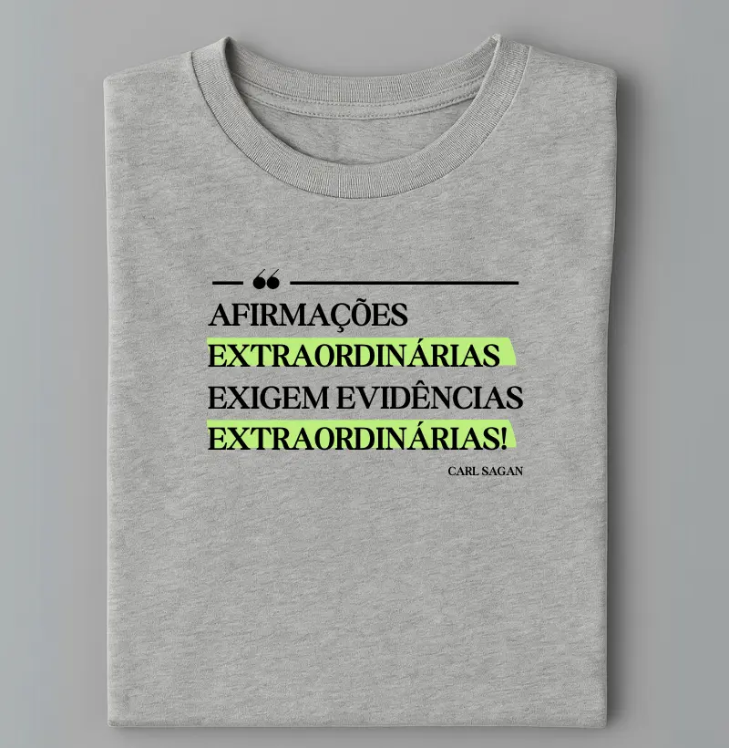 Afirmações e evidências extraordinárias - Carl Sagan
