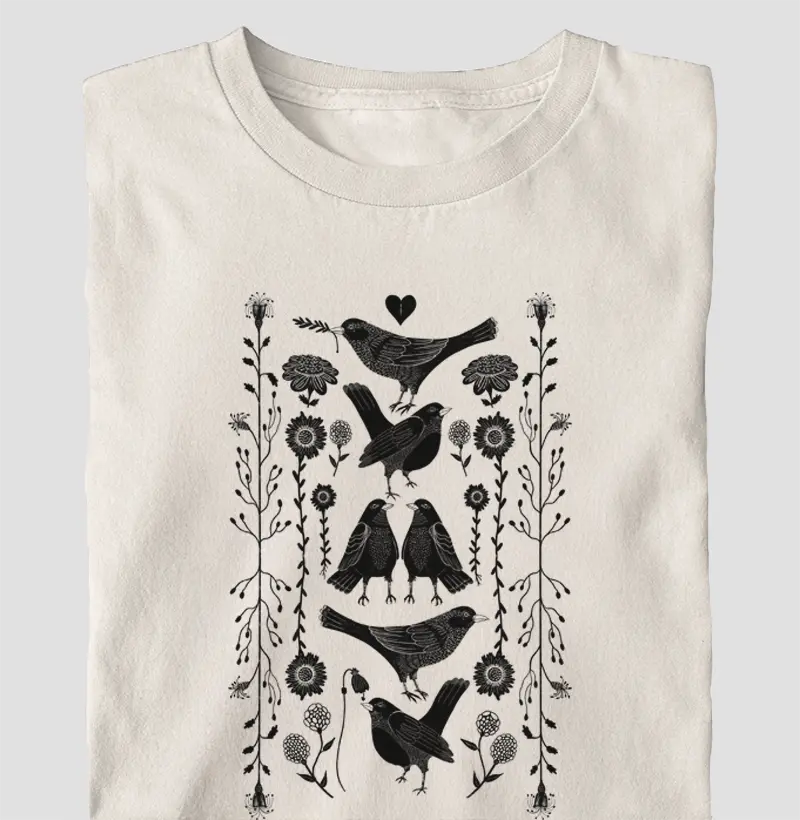 Xilô Black Misc Birds Oversized